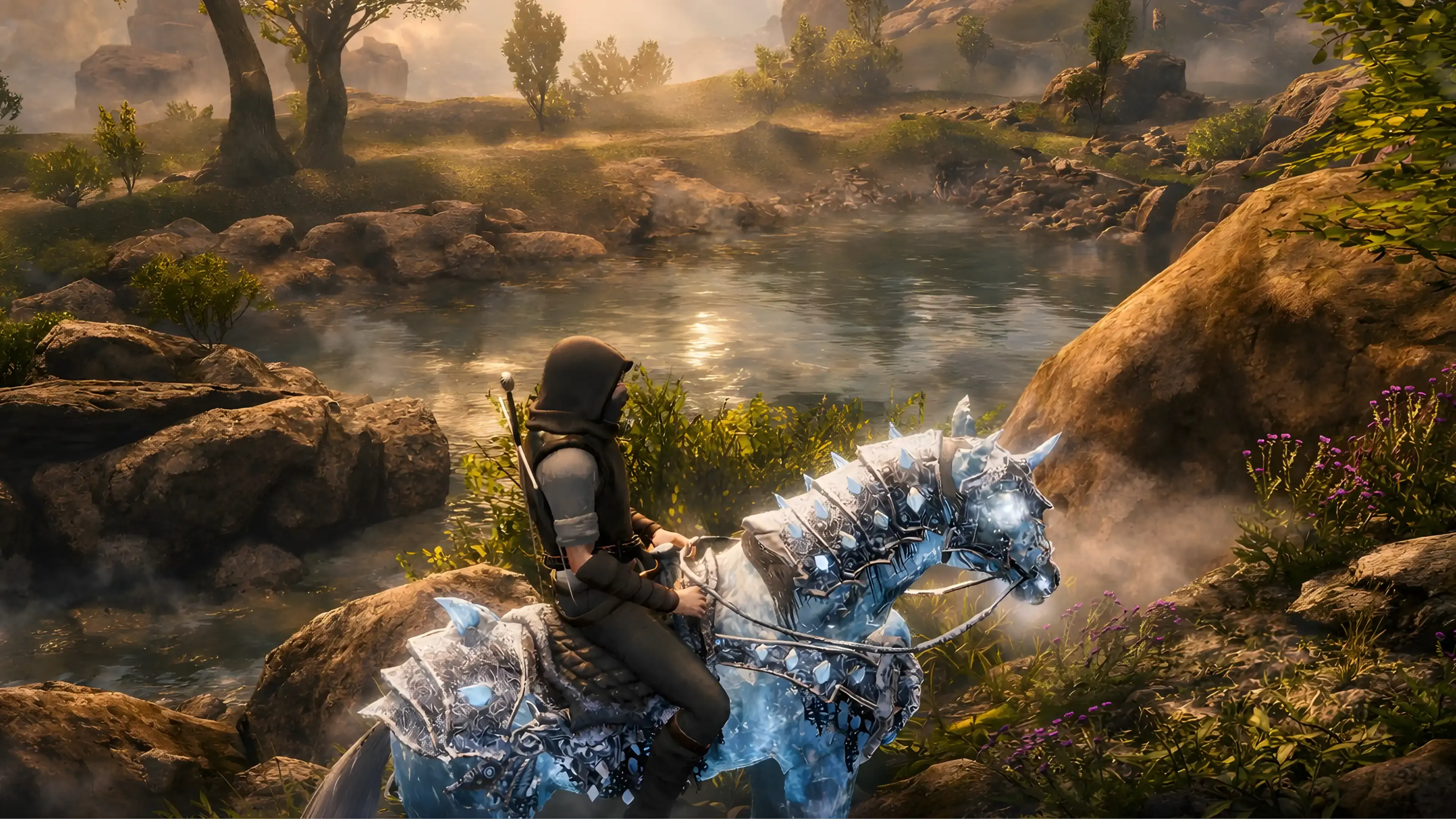 The Last Elf ruined castle environment screenshot